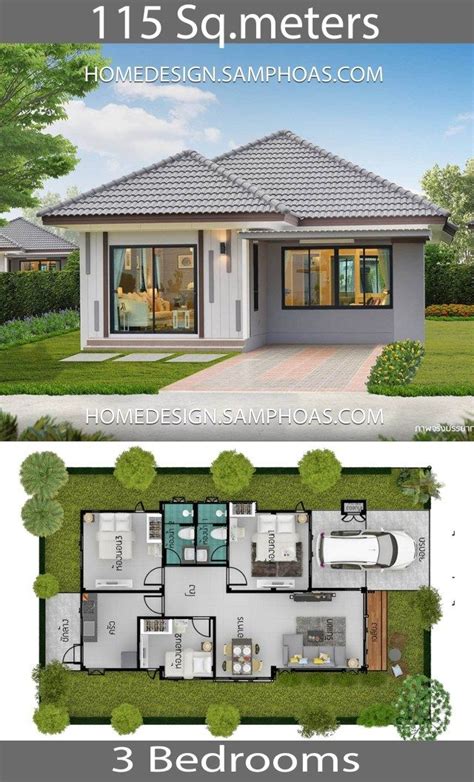 115 Sqm 3 Bedrooms Home Design Idea Home Ideassearch Modern House