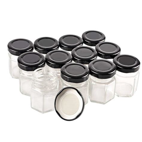 Oem 1 5oz Hexagon Mini Glass Spice Jar With Lug Lid Factory And Manufacturers Menbank