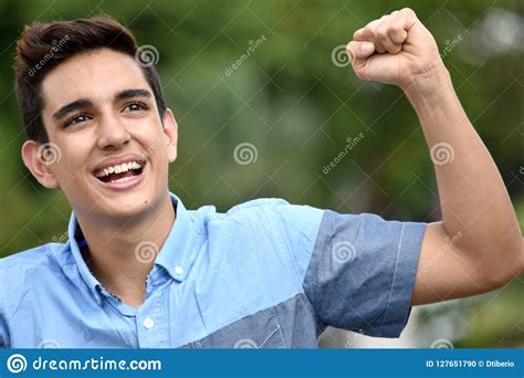 Successful Good Looking Boy Stock Photo Image Of Staring Young
