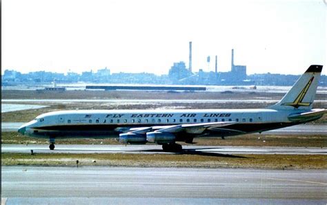 Eastern Airlines Douglas Dc8 21 Vintage Postcard Standard View Card