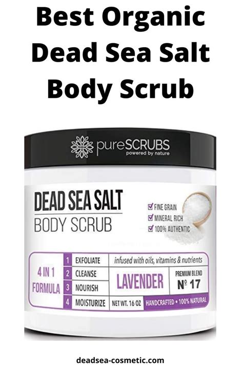 Best Organic Dead Sea Salt Body Scrub In 2020 Sea Salt Body Scrub