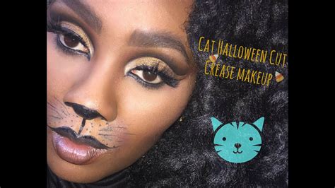 Cat Halloween Cut Crease Makeup Tutorial Youtube
