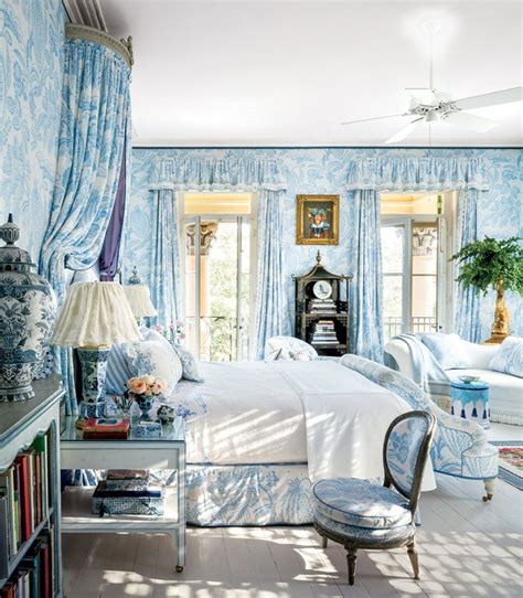 Image Via Architectural Digest Blue Rooms Traditional Bedroom Pretty Bedroom