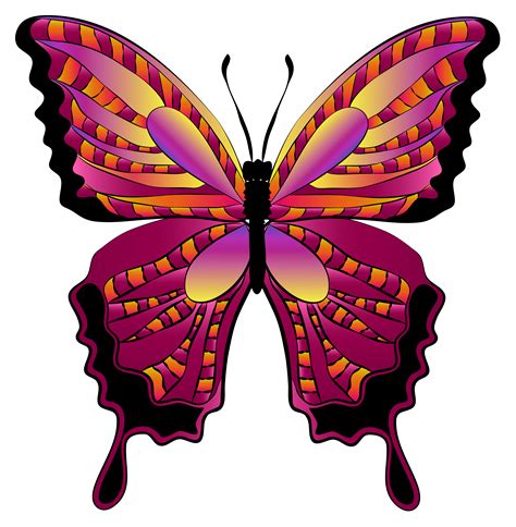 Butterfly Clip Art Red Butterfly Clipart Image Png Download 5647