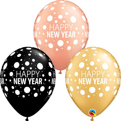Happy New Year Balloons 25 Pcs Pegani