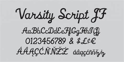 Varsity Script Jf Font Download Fonts Empire