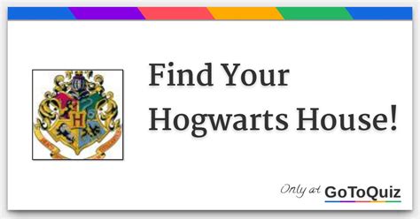 Find Your Hogwarts House