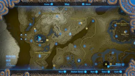 Zelda Breath Of The Wild 120 Shrines Locations Map Link In Description