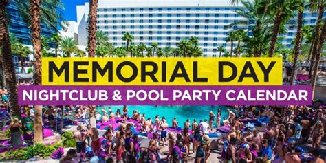 While you're picnicking, barbecuing, attending parades, golfing, camping or enjoying whatever it is you do over a long holiday weekend, please don't forget to take time to remember and. Las Vegas Memorial Day Weekend 2021 EDM Event Calendar ...