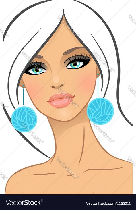 Beautiful Girl In Fashion Style Royalty Free Vector Image
