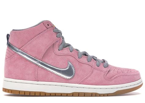 Nike Dunk Sb High Concepts When Pigs Fly In Real Pink Metallic Pink