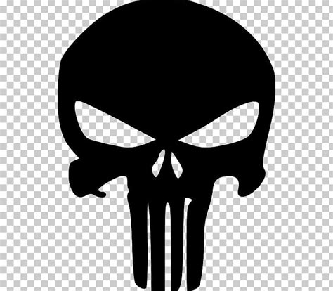 Punisher Stencil Silhouette Decal Marvel Comics Png Clipart Animals