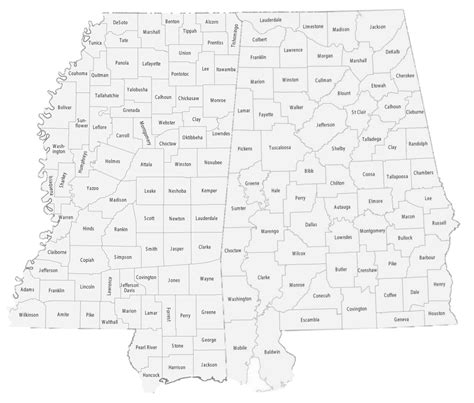 Nws Birmingham On Twitter Heres An Alabama County Map Ms Also