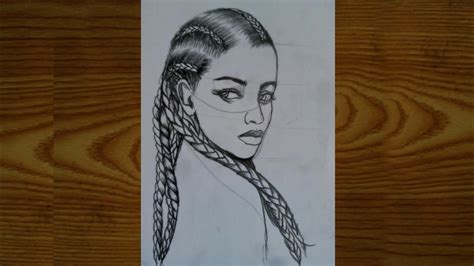 How To Draw Braid Hair Girl Step By Step Easy Way To Draw Braid Hair