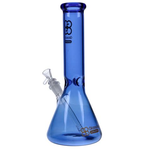 Glasscity Limited Edition Beaker Ice Bong Blue Small