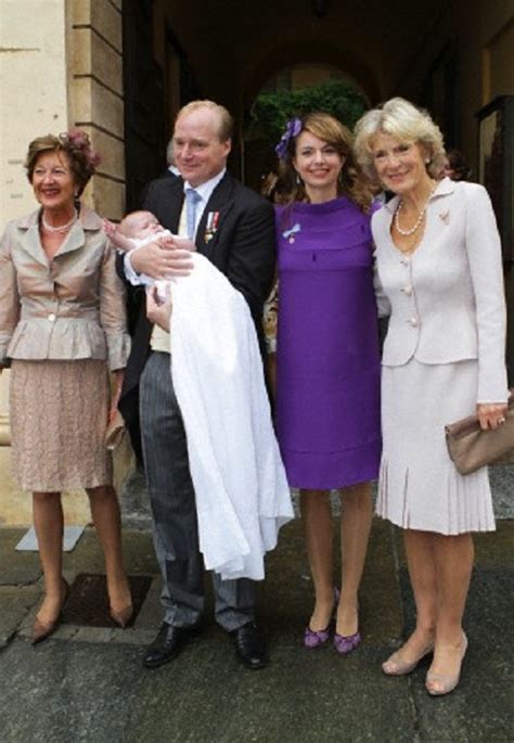 Prince Carlos And Princess Annemarie Of Bourbon Parma With Their