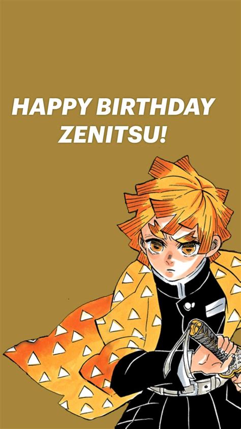 Happy Birthday Zenitsu And Conny Happy Birthday Birthday Happy