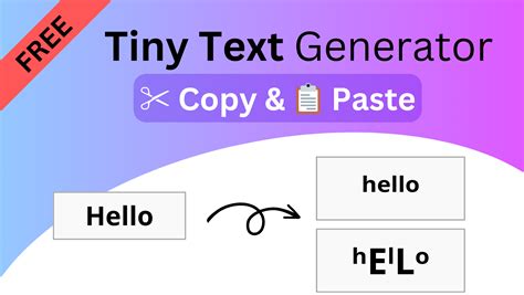 Tiny Text Generator ️ Copy And Paste