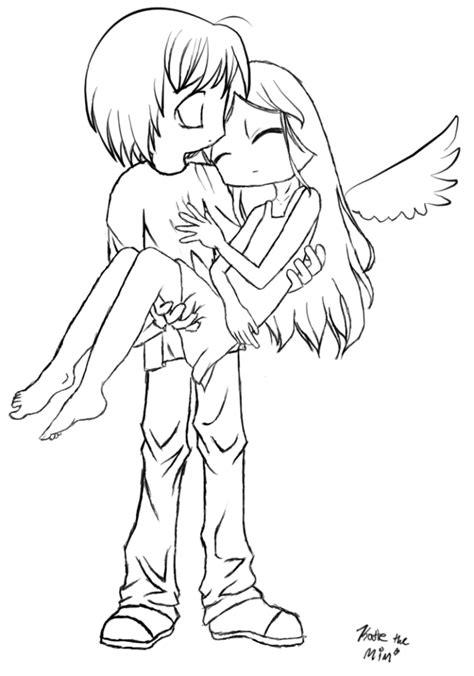 D.n.angel lineart by elvesatemyramen on deviantart (eva barber). Anime Angel Drawing Coloring Page | Angel drawing, Angel ...