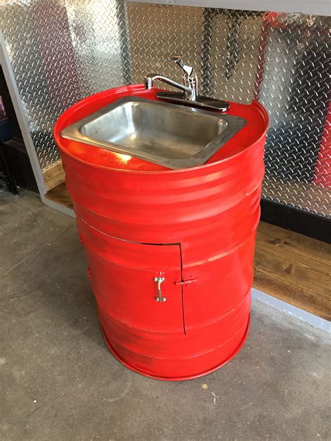 55 Gallon Drum Barrel Made Into Sink Mgtableco 55