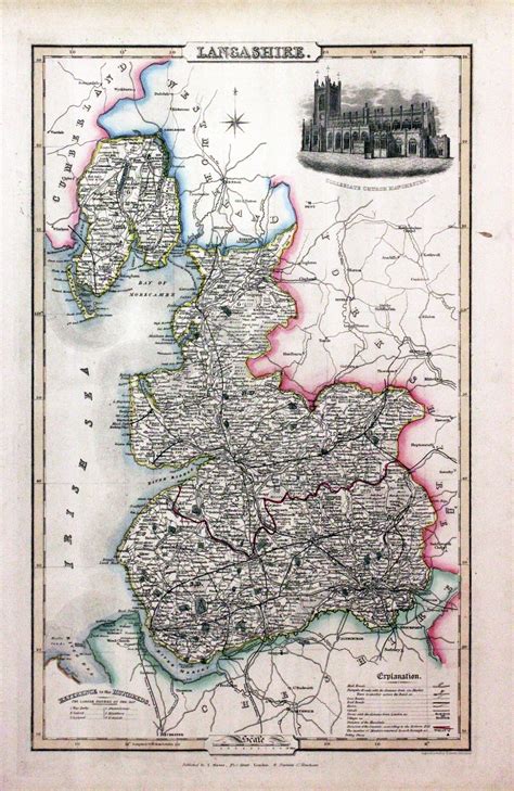 Antique Maps Of Lancashire Richard Nicholson