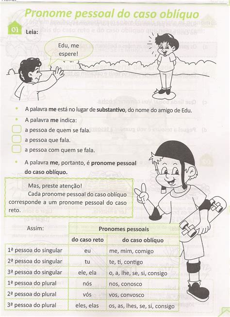 Atividade Com Pronomes Obliquos