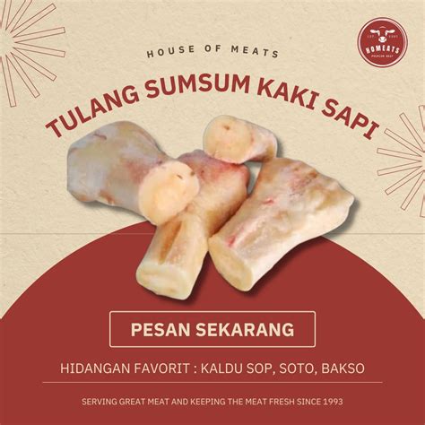 Jual Tulang Sumsum Kaki Sapi Lokal Segar Fresh Shopee Indonesia