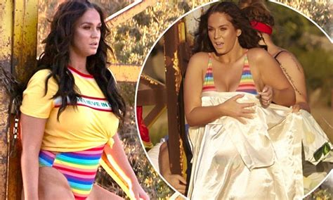 Vicky Pattison Proudly Flaunts Her Curves In Rainbow Swimsuit Daily