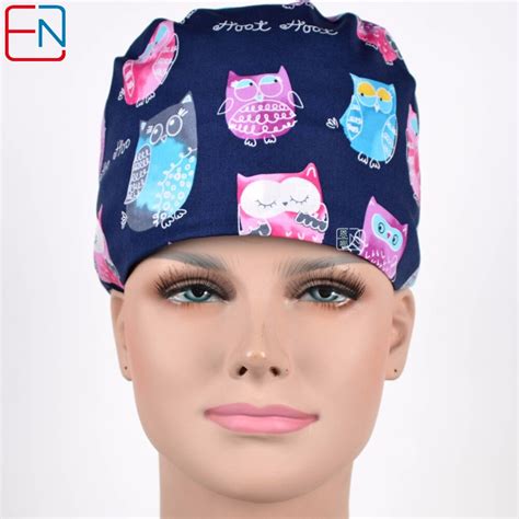 buy hennar medical scrub caps surgical printed cotton with sweatband inner caps