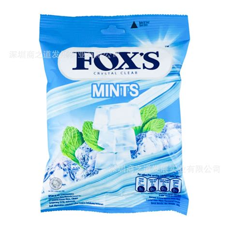 Udela A Piece Indonesia Imported Foxs Fox Crystal Sugar Four Seasons Tea Fruit Candy 90g Multi