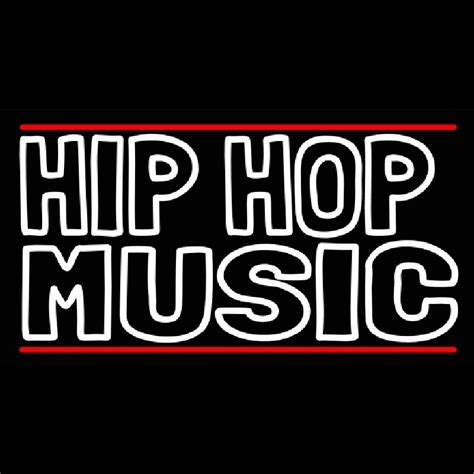 Custom Hip Hop Music With Line Neon Sign Usa Custom Neon Signs Shop