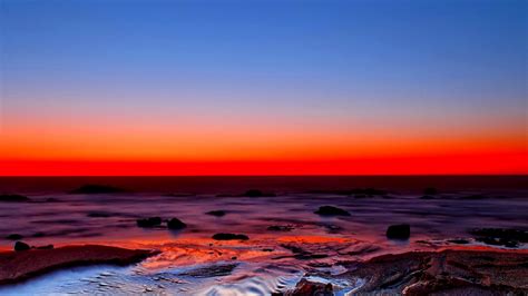 Beautiful Red Sunset 1536 X 864 Hdtv Wallpaper