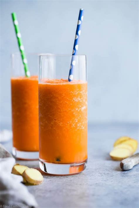 Orange Carrot Smoothie With Ginger Food Faith Fitness