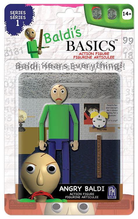 Baldis Basics Series 1 Angry Baldi Action Figure Phatmojo Toywiz