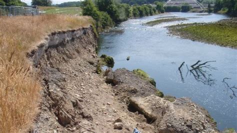 Workington River Derwent Erosion Work Complete Bbc News