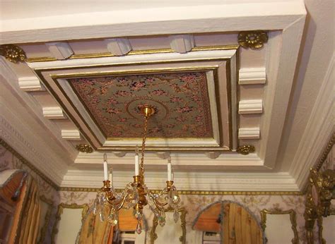 model  tipe plafon drop ceiling gypsum kayu minimalis