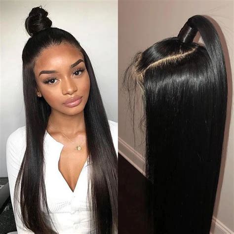 Allrun Lace Frontal Wig Pre Plucked With Baby Hair Remy Lace Front Human Hair Wigs Brazilian