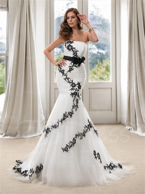 Black White Wedding Dress 30 Ideas Of Beautiful Black And White Wedding Dresses Snkrsstrike