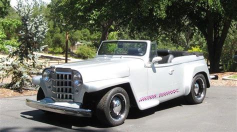 1950 Willys Jeepster Custom Build Chopped Top Presented As Lot T50 At