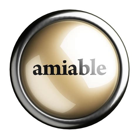 Amiable Word On Isolated Button 6341754 Stock Photo At Vecteezy