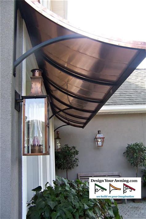 The Concave Copper Awning Copper Awning Custom Awnings Custom Patio