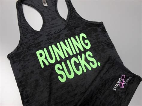 Running Sucks Tank Running Sucks Shirt Workout Burnout Tank