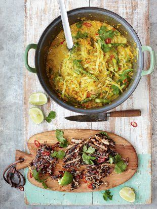 Want some quick, easy cooking tips after a long day wfh? Chicken laksa recipe | Jamie Oliver recipes | Recipe ...