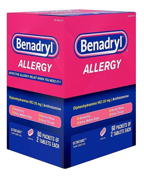 Benadryl Ultratabs Go Packs Tabletas Antihistamínico Con Hc 1544