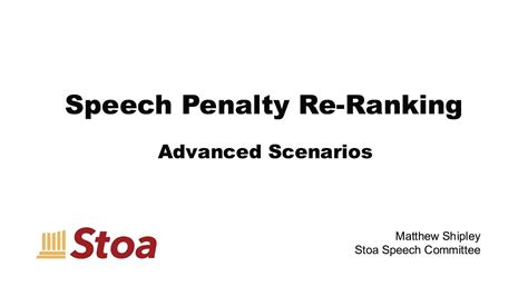 Speech Penalty Re Ranking Advanced Scenarios Youtube