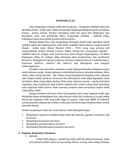 interaksi makhluk hidup dan lingkungan - PENDAHULUAN Alam lingkungan