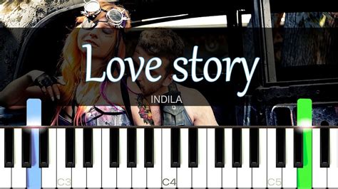 Love Story Indila Easy Piano Tutorial Sheet Music Midi 🔥 Youtube