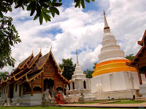 Wat Phra Singh in the resort of Chiang Mai, Thailand ...