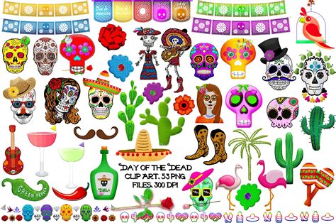 Day Of The Dead Clip Art ~ Illustrations ~ Creative Market