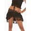 Lace Ruffle Flamenco Pixie Mini Skirt  Altshop UK